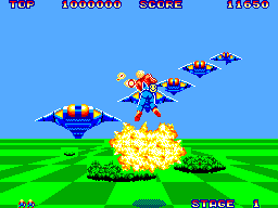 Space Harrier (Japan) In game screenshot